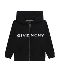 Cardigan à capuche en molleton - Black