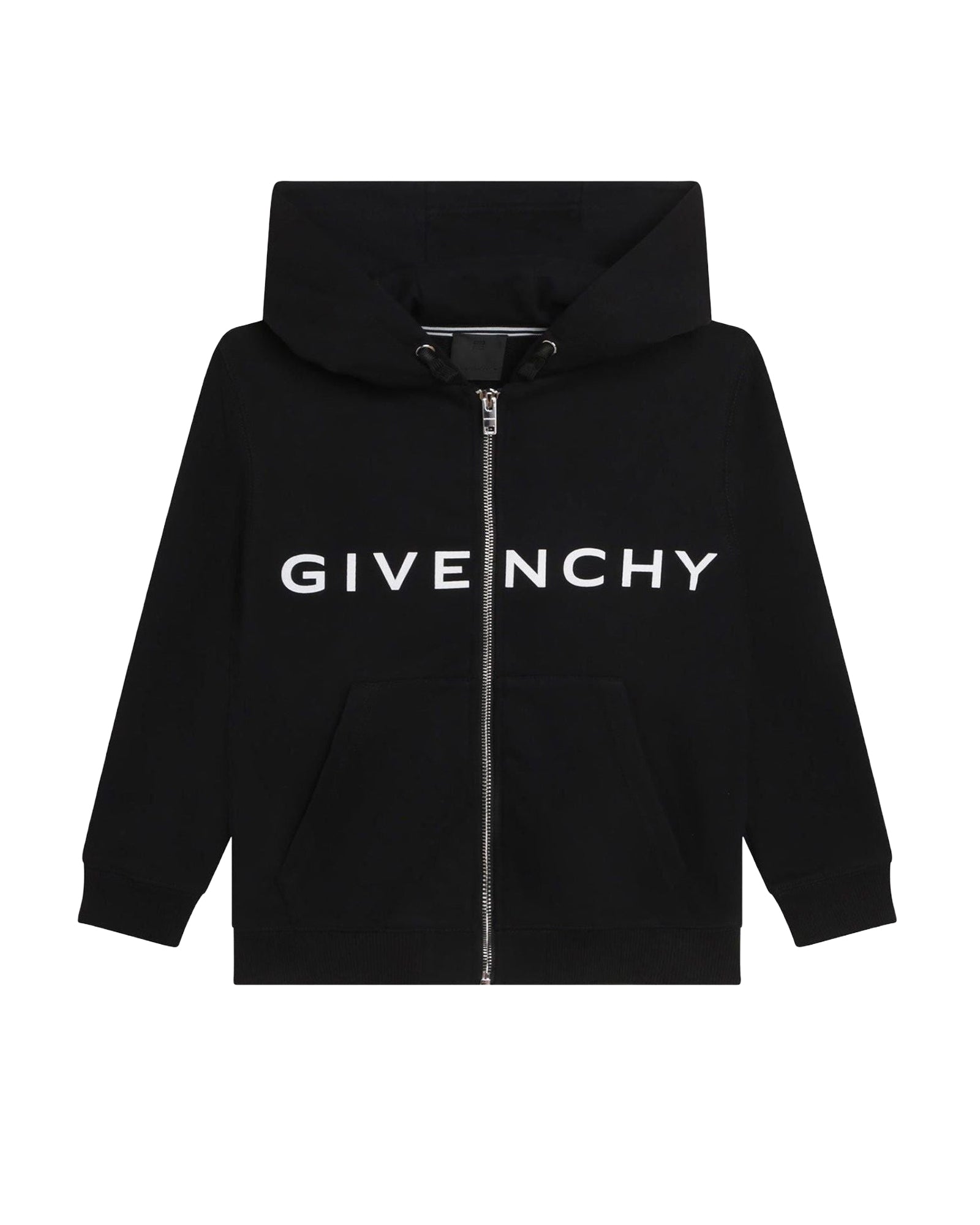 Cardigan à capuche en molleton - Black