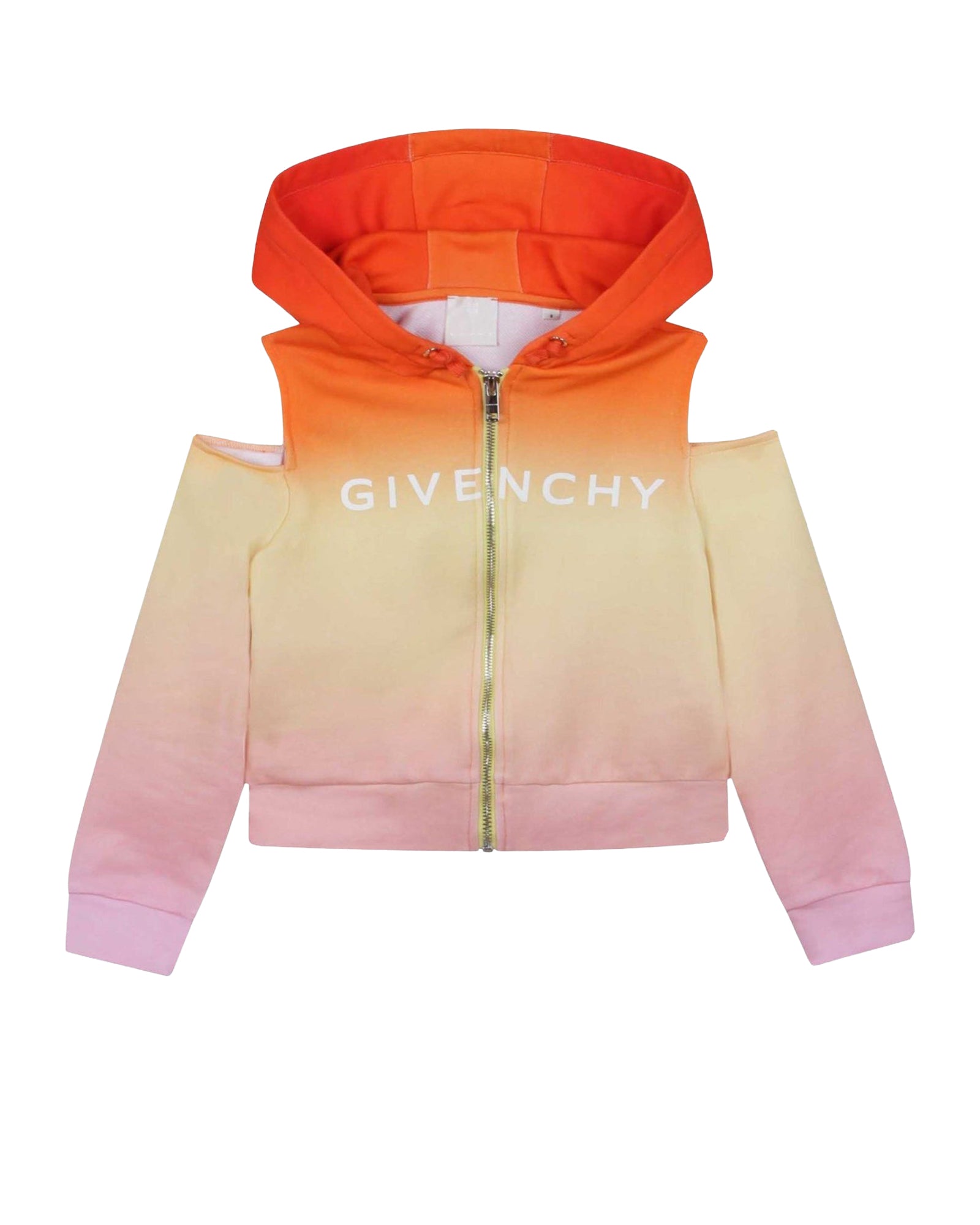 Gilet à capuche en molleton imprimé dégradé - Unique