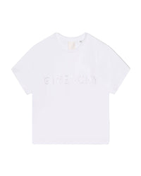 T-shirt court à strass Swarovski - Blanc