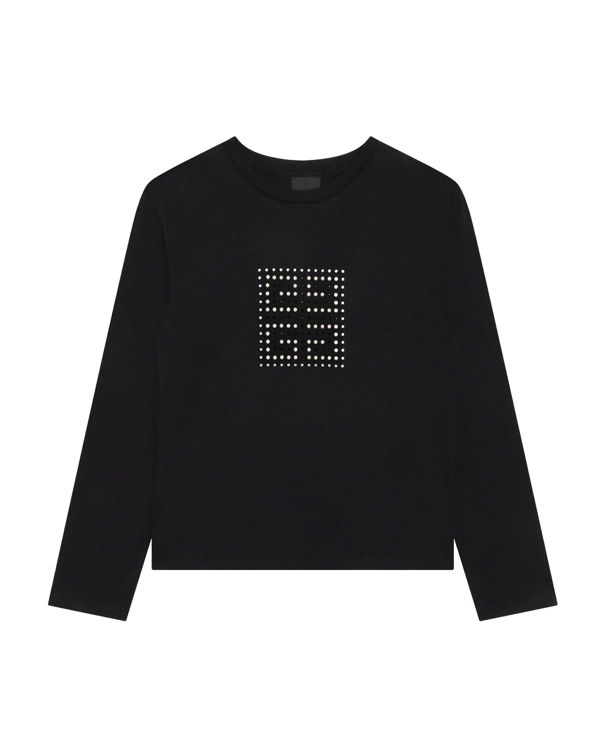 T-shirt à manches longues en coton - Black