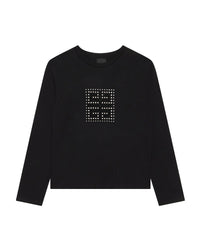 Long-sleeved cotton T-shirt - Black