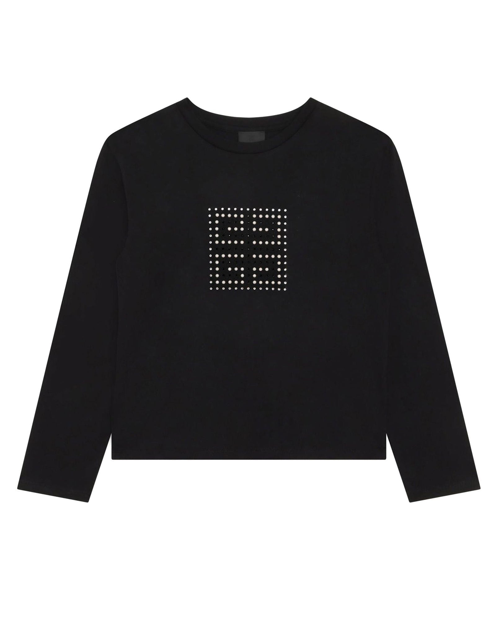 Long-sleeved cotton T-shirt - Black