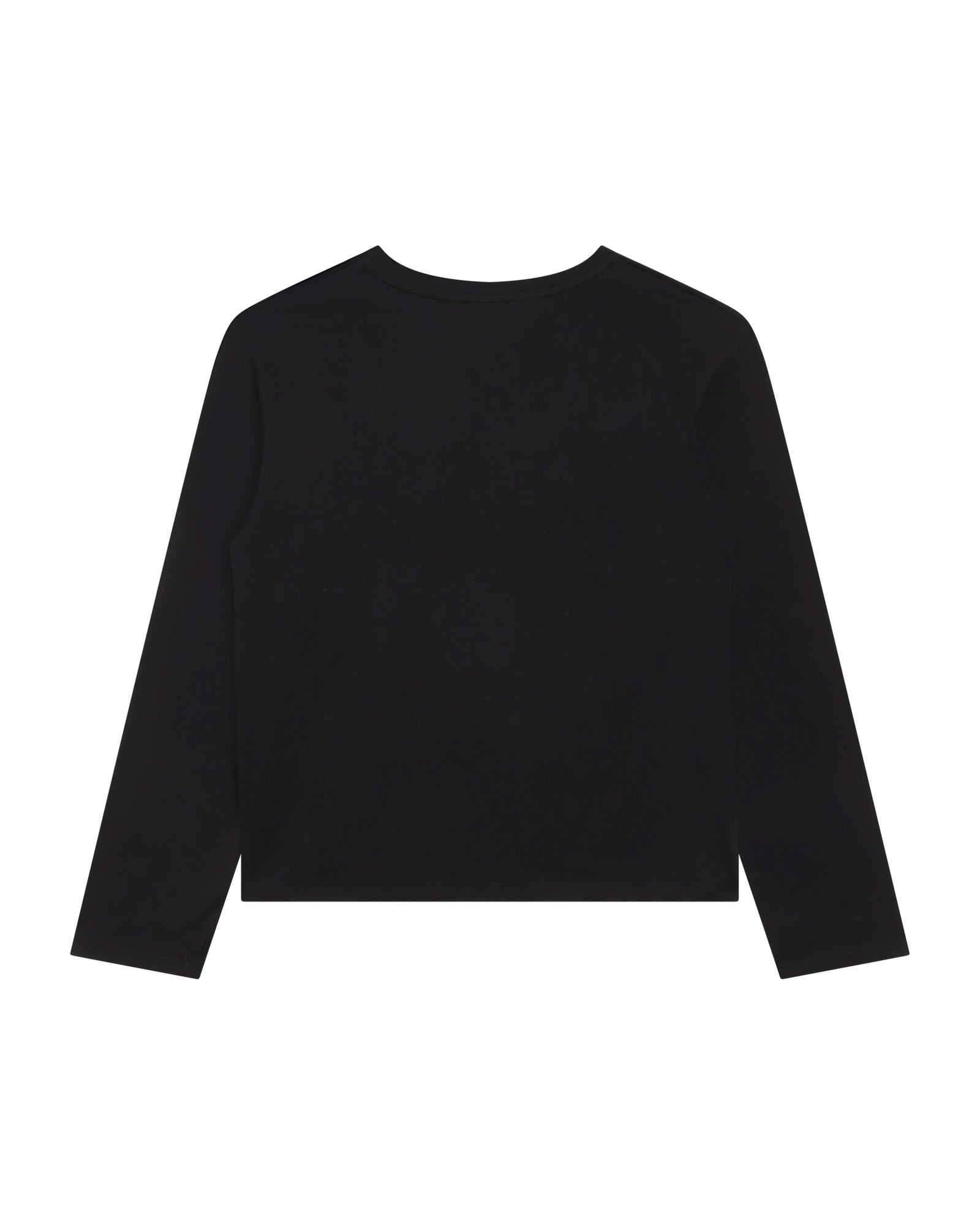 Long-sleeved cotton T-shirt - Black