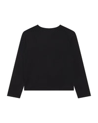 Long-sleeved cotton T-shirt - Black