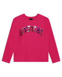T-shirt à manches longues en coton - Rose Peps