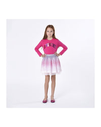 T-shirt à manches longues en coton - Rose Pep'S