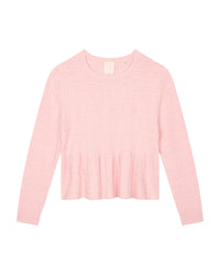 Pull à motif en tricot - Marshmallow