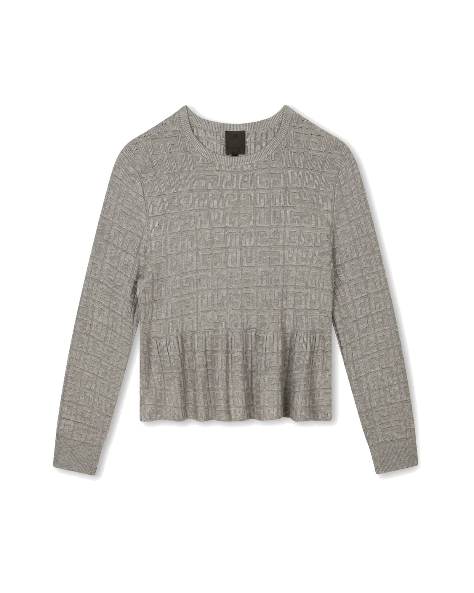 Pull en tricot - Gris Chiné