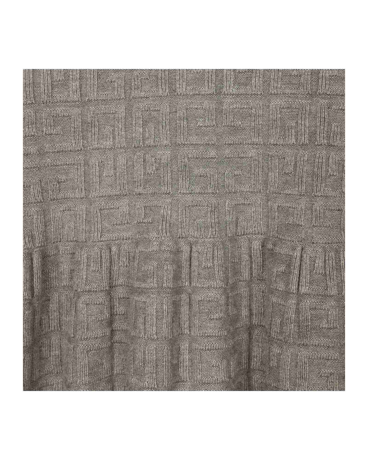 Pull à motif en tricot - Gris Chine