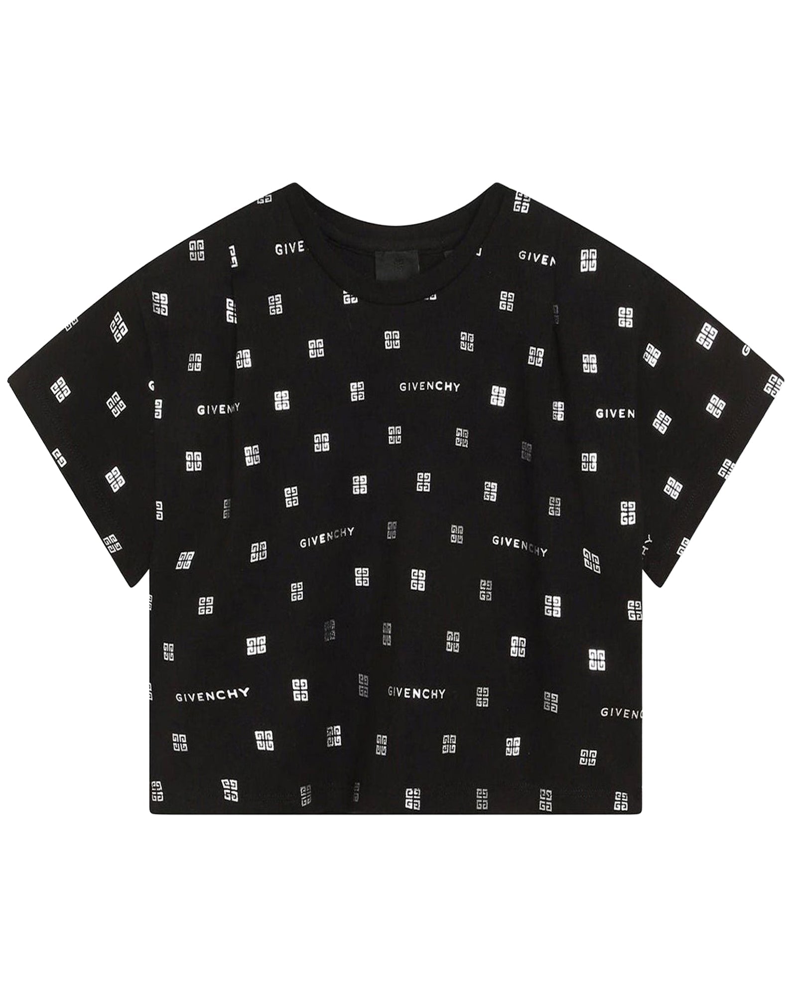 Short-sleeved cotton T-shirt - Black