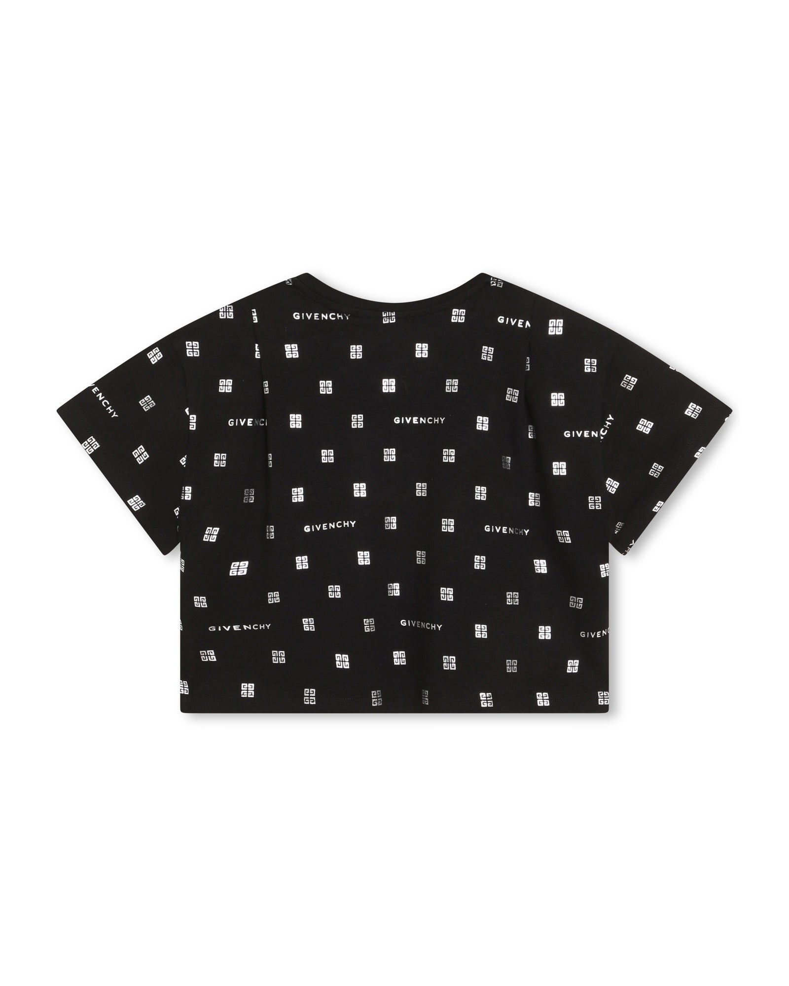 Short-sleeved cotton T-shirt - Black