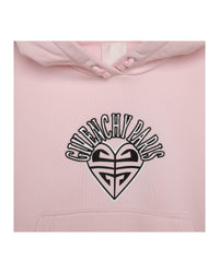Sweat à capuche en coton - Marshmallow