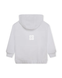 Sweatshirt à capuche en coton - Blanc