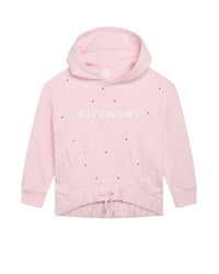 Sweat à capuche en coton - Marshmallow