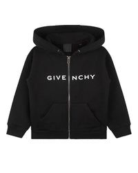 Cardigan à capuche en coton - Black