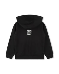 Cardigan à capuche en coton - Black