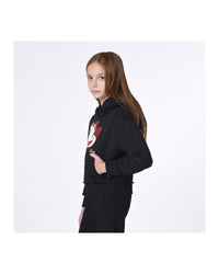 Sweatshirt à capuche en coton - Black
