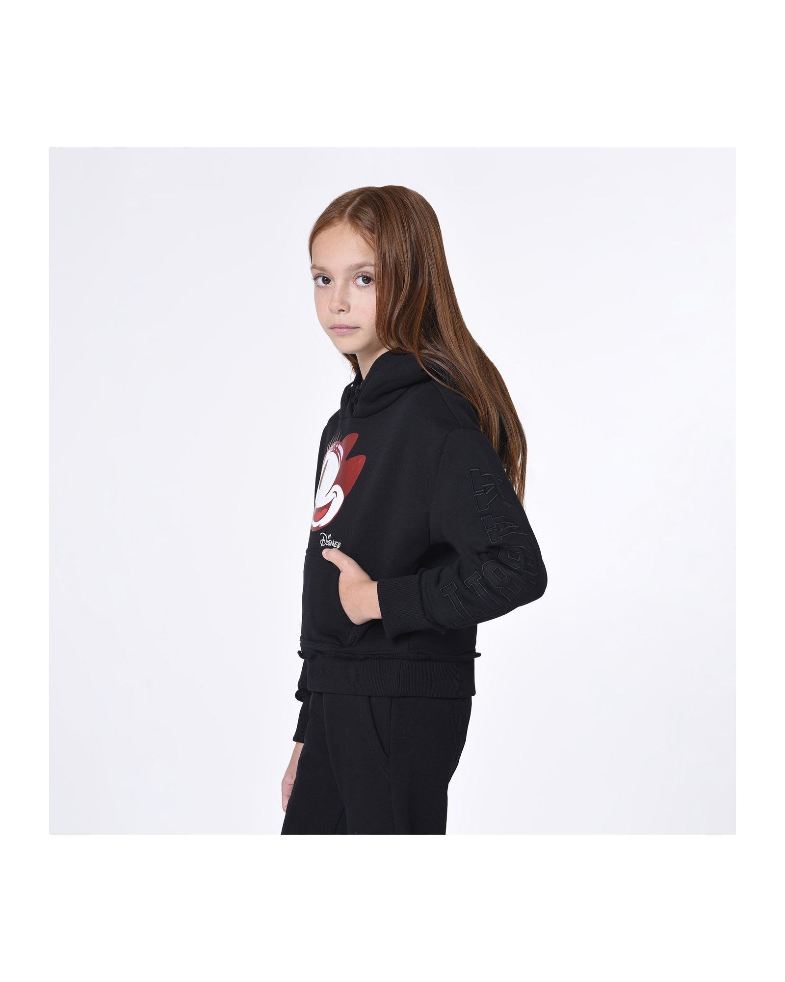 Sweatshirt à capuche en coton - Black