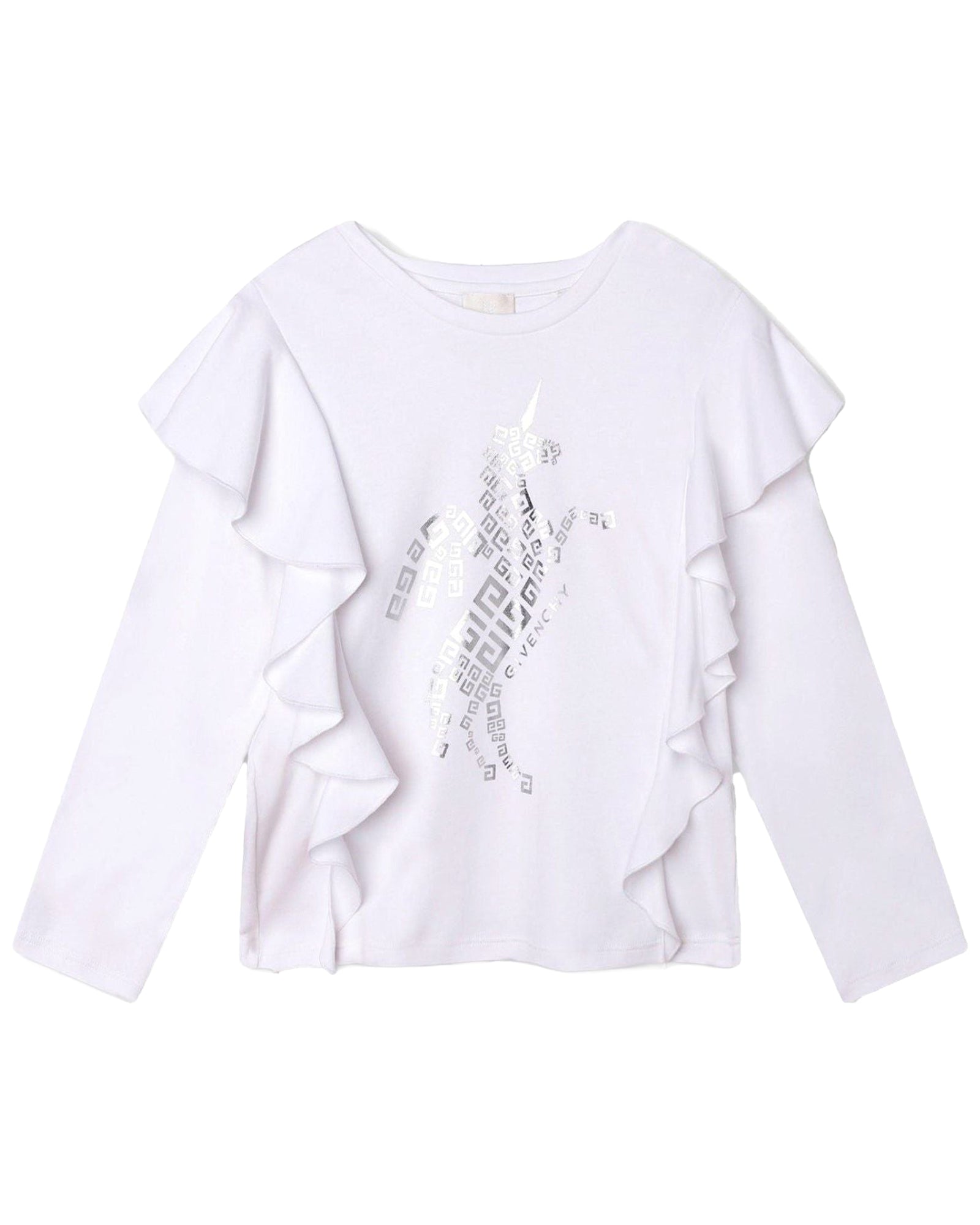 T-shirt à manches longues en coton - Blanc