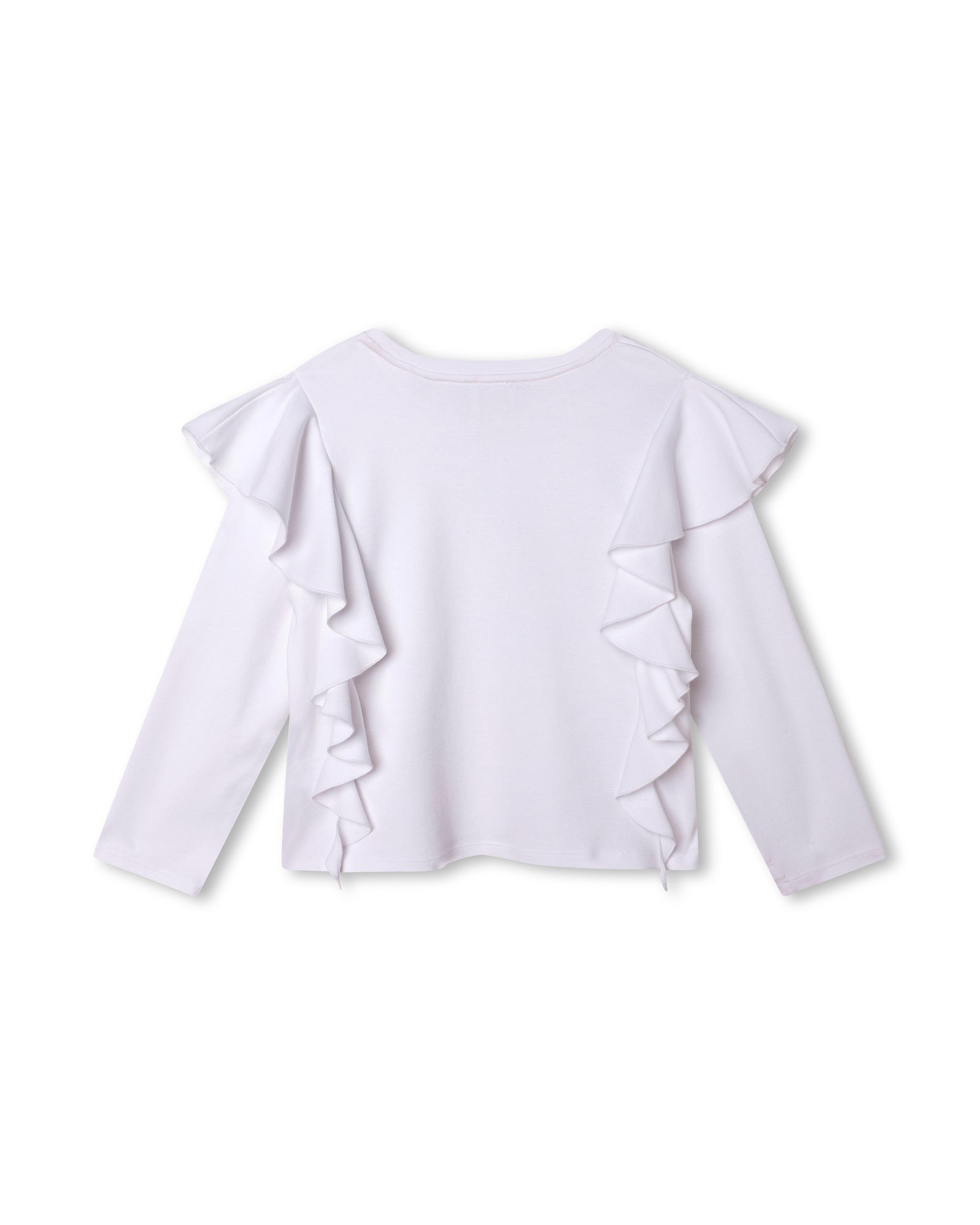 T-shirt à manches longues en coton - Blanc