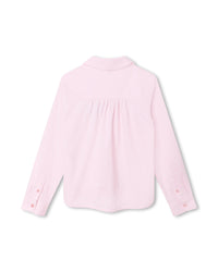 Chemise à manches longues en coton - Marshmallow