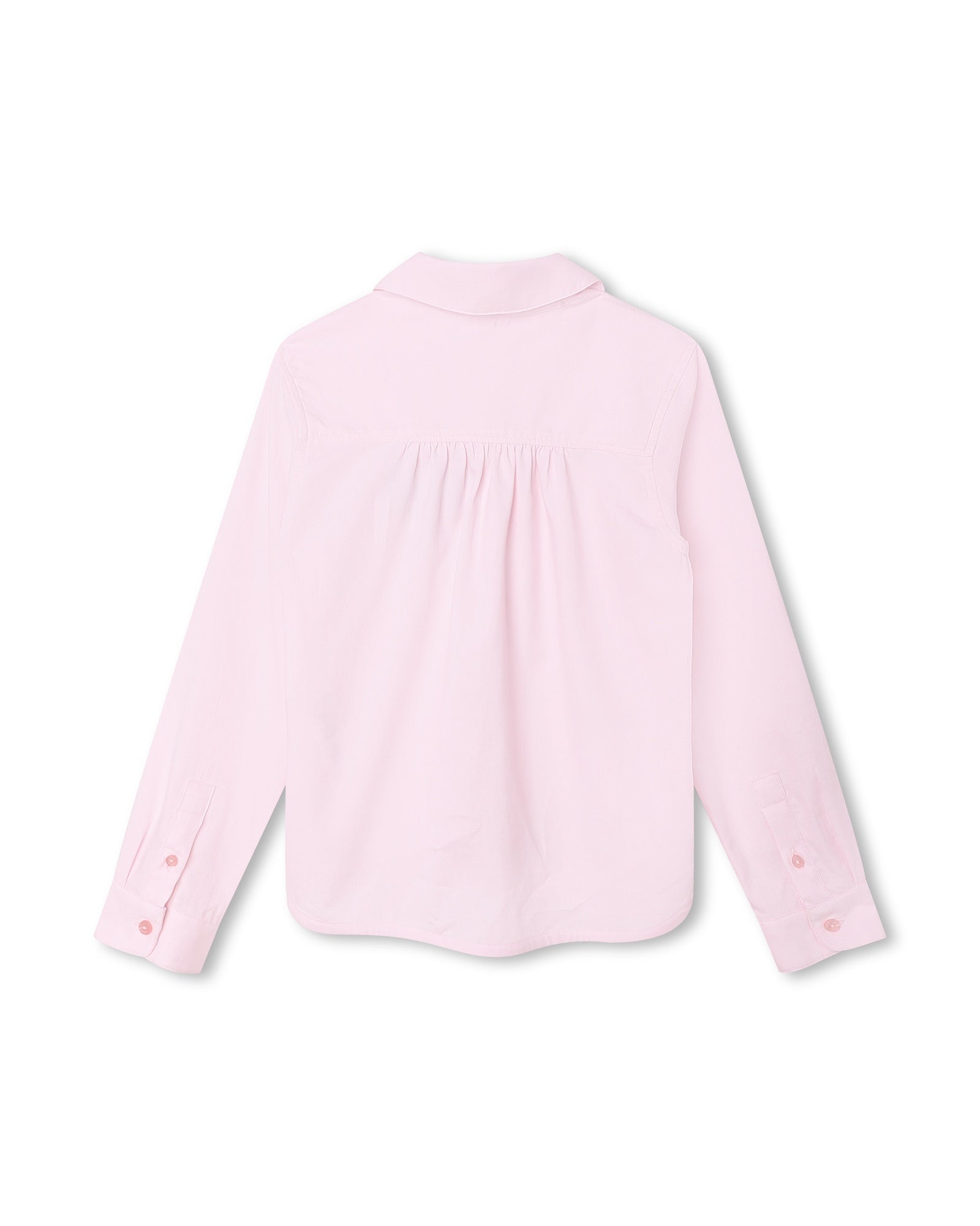 Chemise à manches longues en coton - Marshmallow