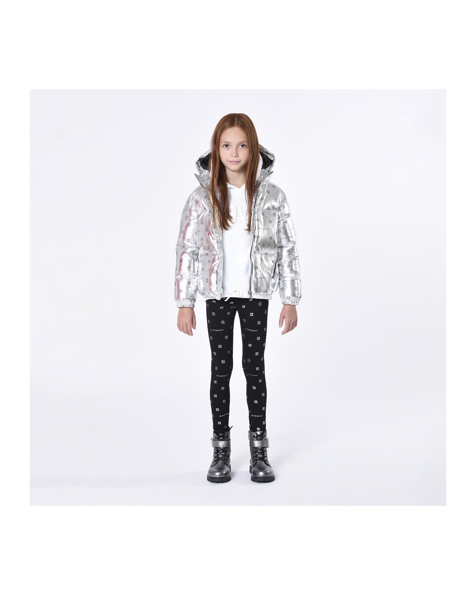 Doudoune à capuche - Silver