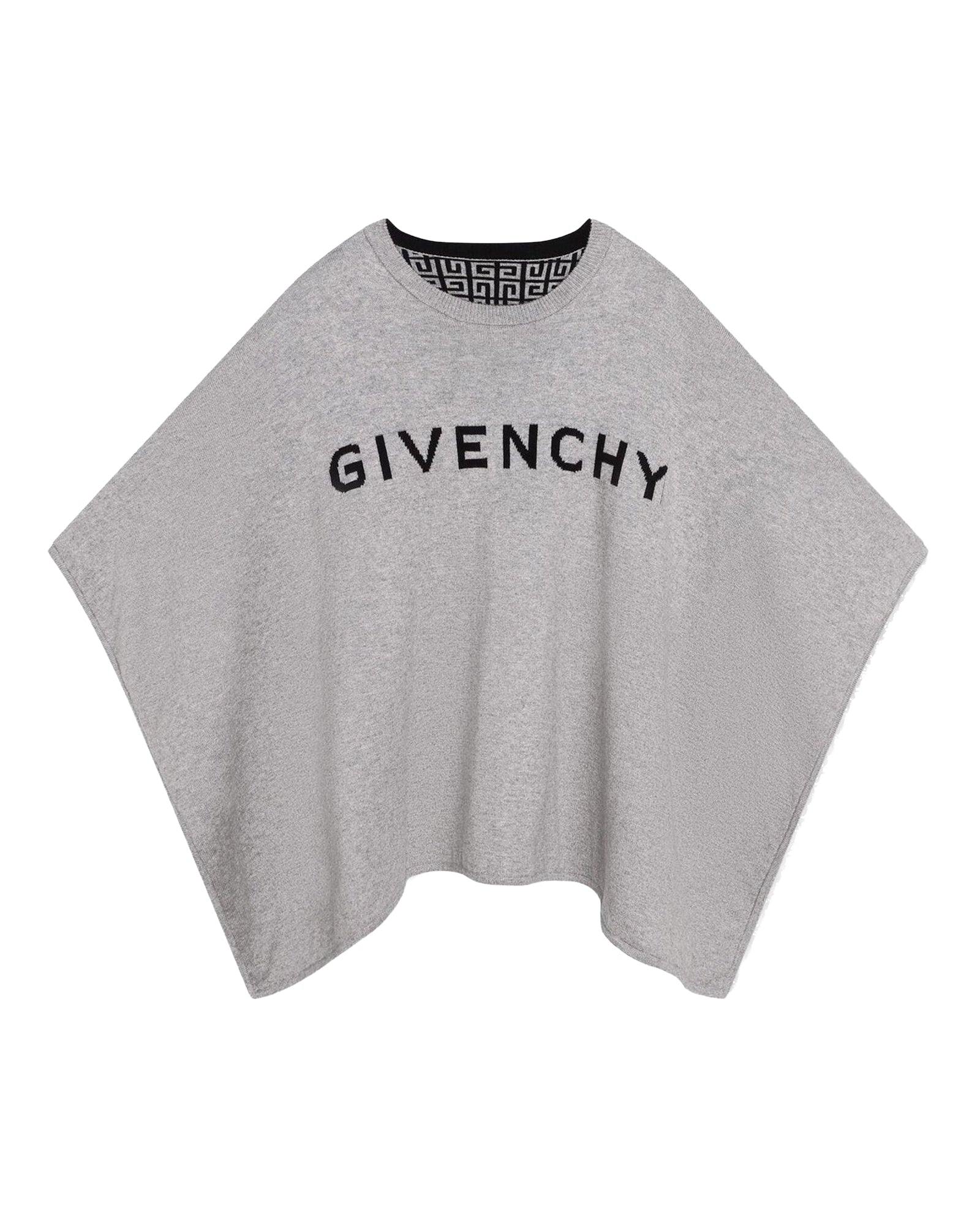 Cotton cape - Black Grey