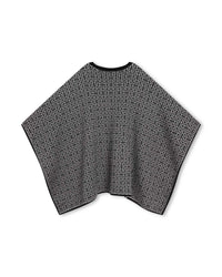 Cape en coton - Noir gris