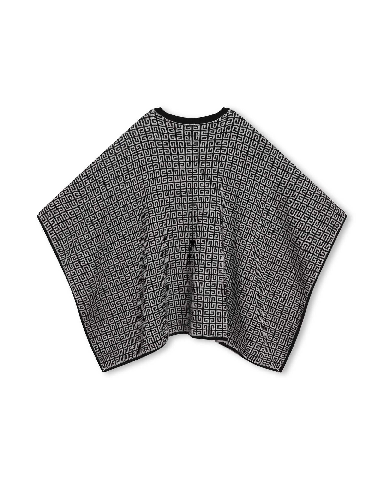 Cape en coton - Noir gris