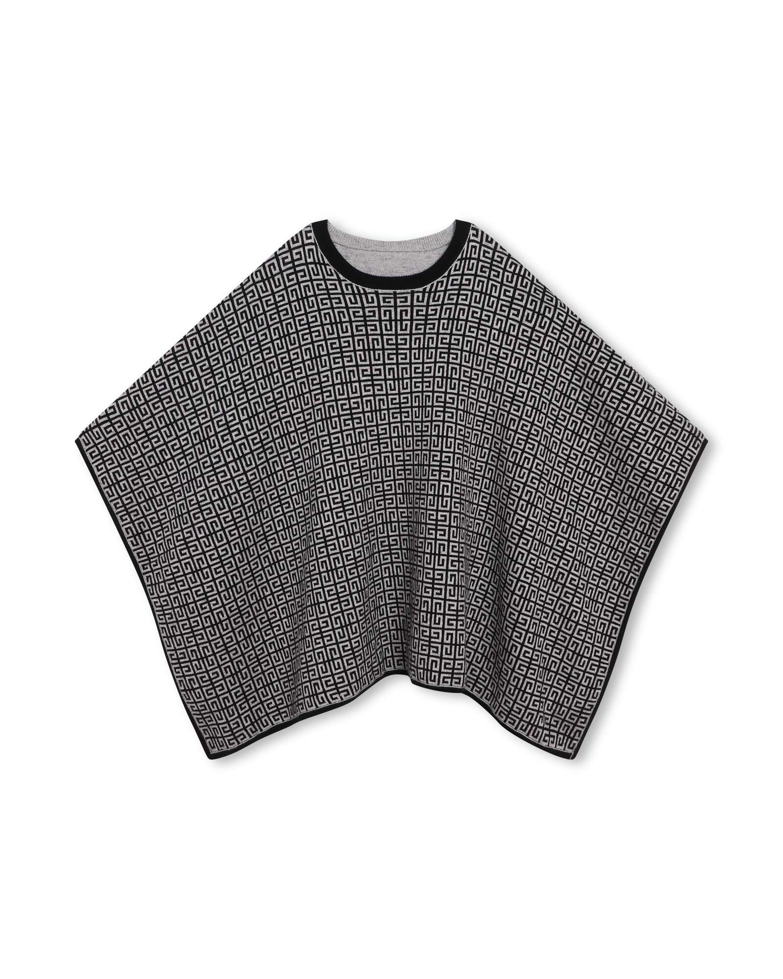 Cape en coton - Noir gris
