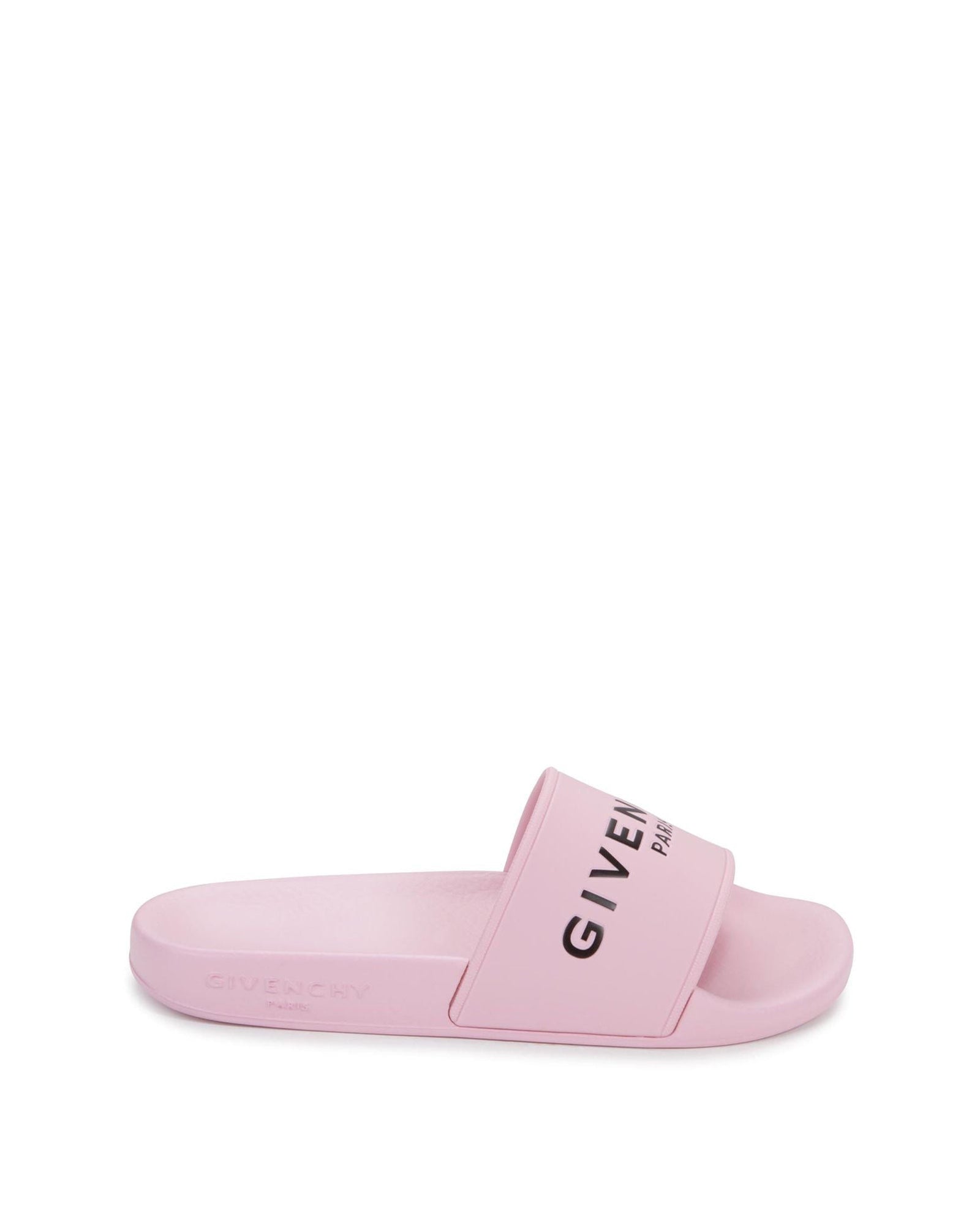 Sandales slide avec logo en relief - Marshmallow