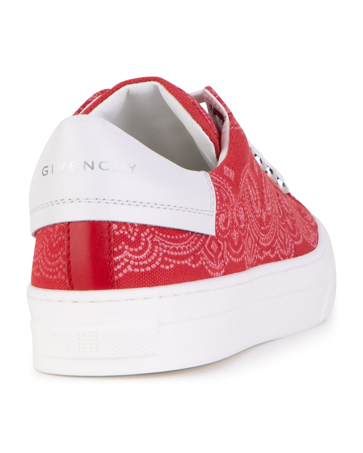 Baskets en toile coton imprimé bandana - Piment