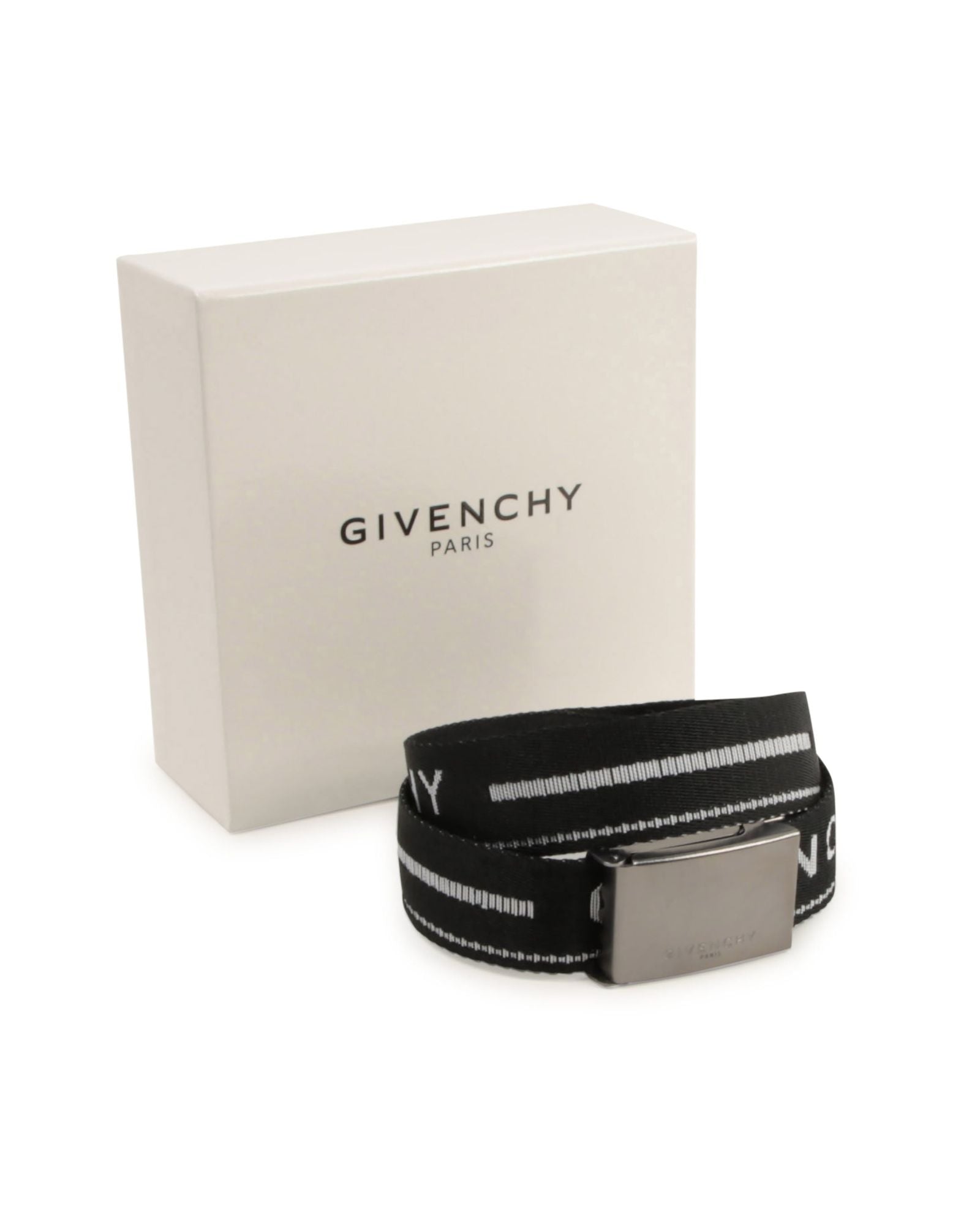 Ceinture sangle avec boucle en métal - Noir Blanc