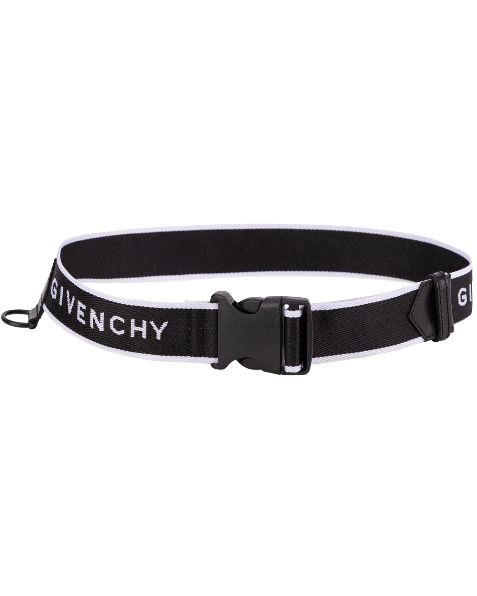 Jacquard clip belt - Black
