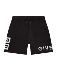 Short de bain à taille élastiquée - Black
