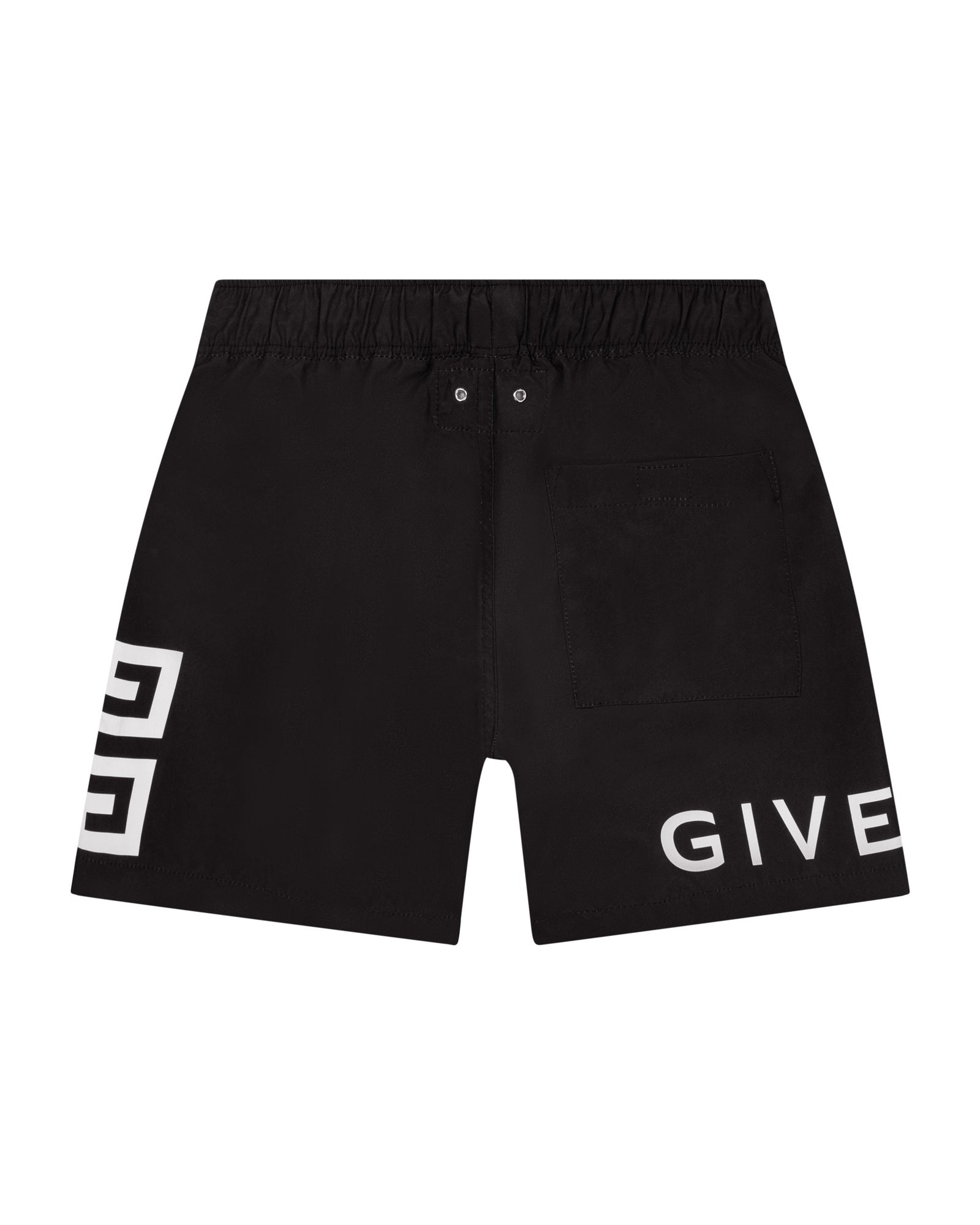 Short de bain à taille élastiquée - Black