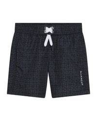 Short de bain à taille élastiquée - Black