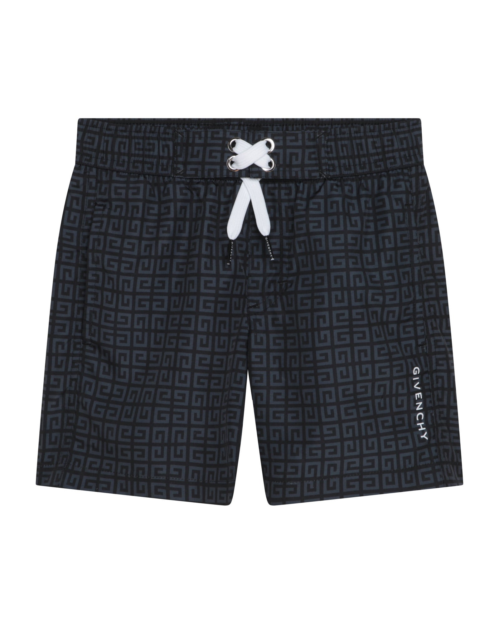 Short de bain à taille élastiquée - Black