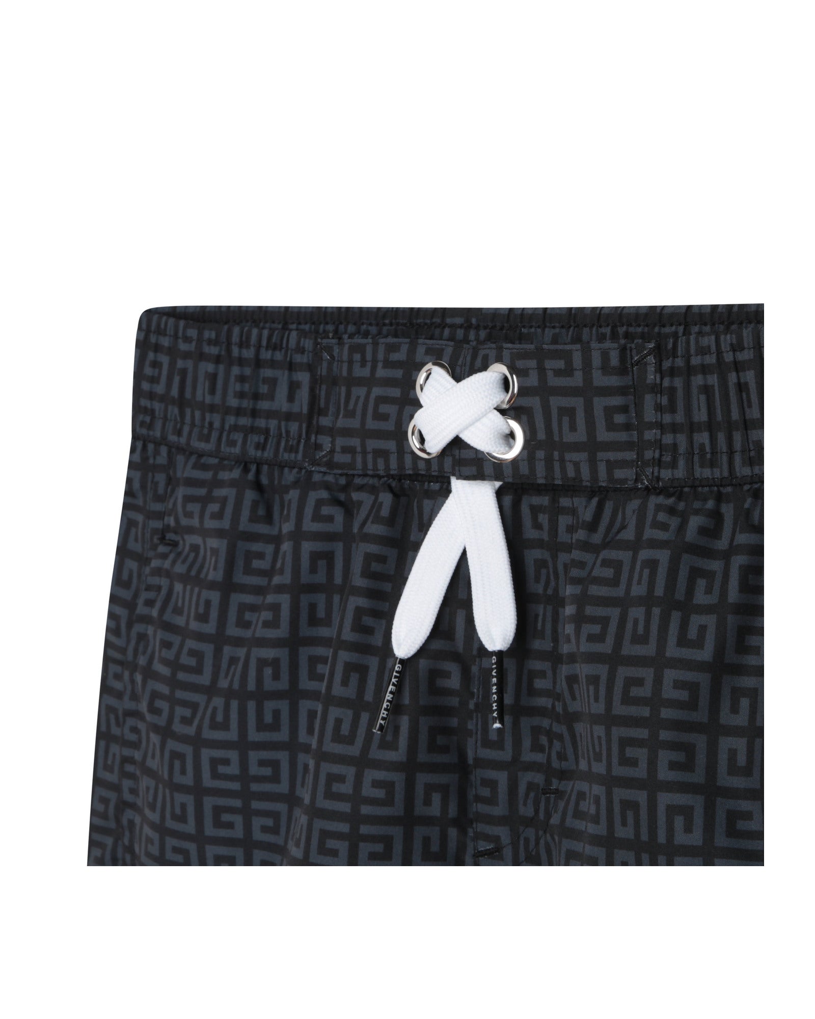 Short de bain à taille élastiquée - Black