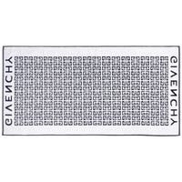Serviette de plage en éponge - Noir Blanc