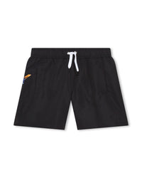 Swimming shorts with elasticated waistband - Black