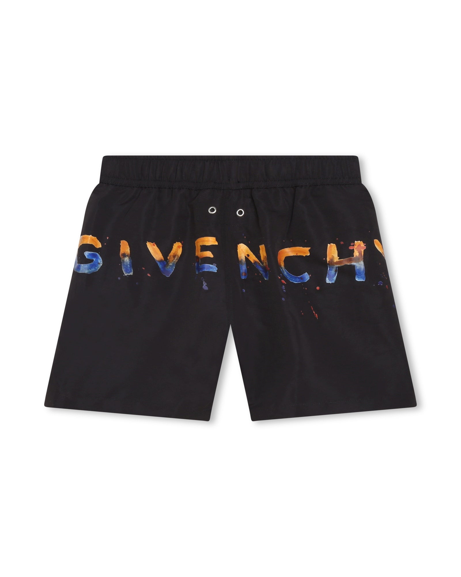 Swimming shorts with elasticated waistband - Black