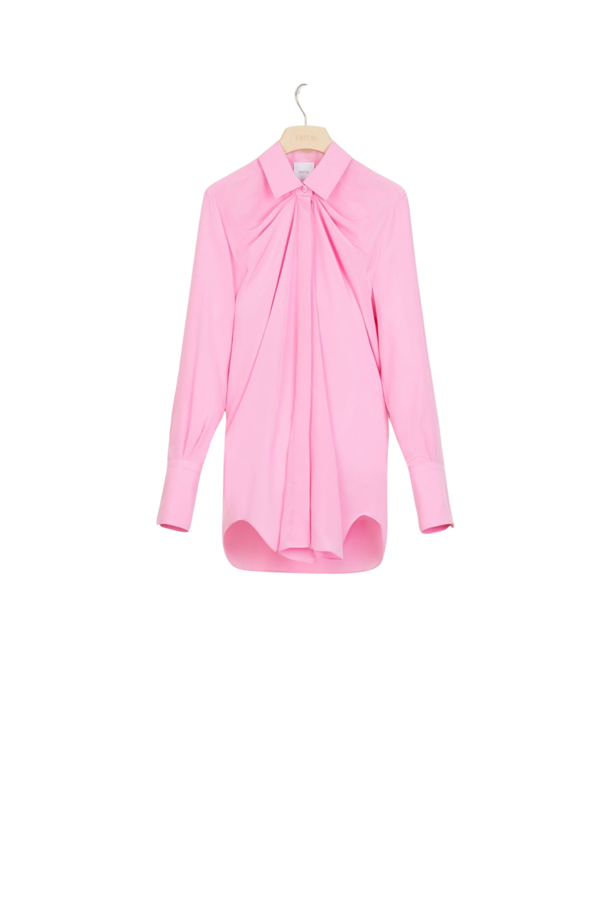 Silk draped blouse - Pivoine