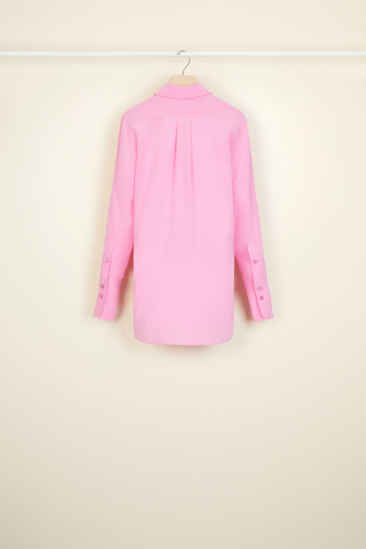 Silk draped blouse - Pivoine
