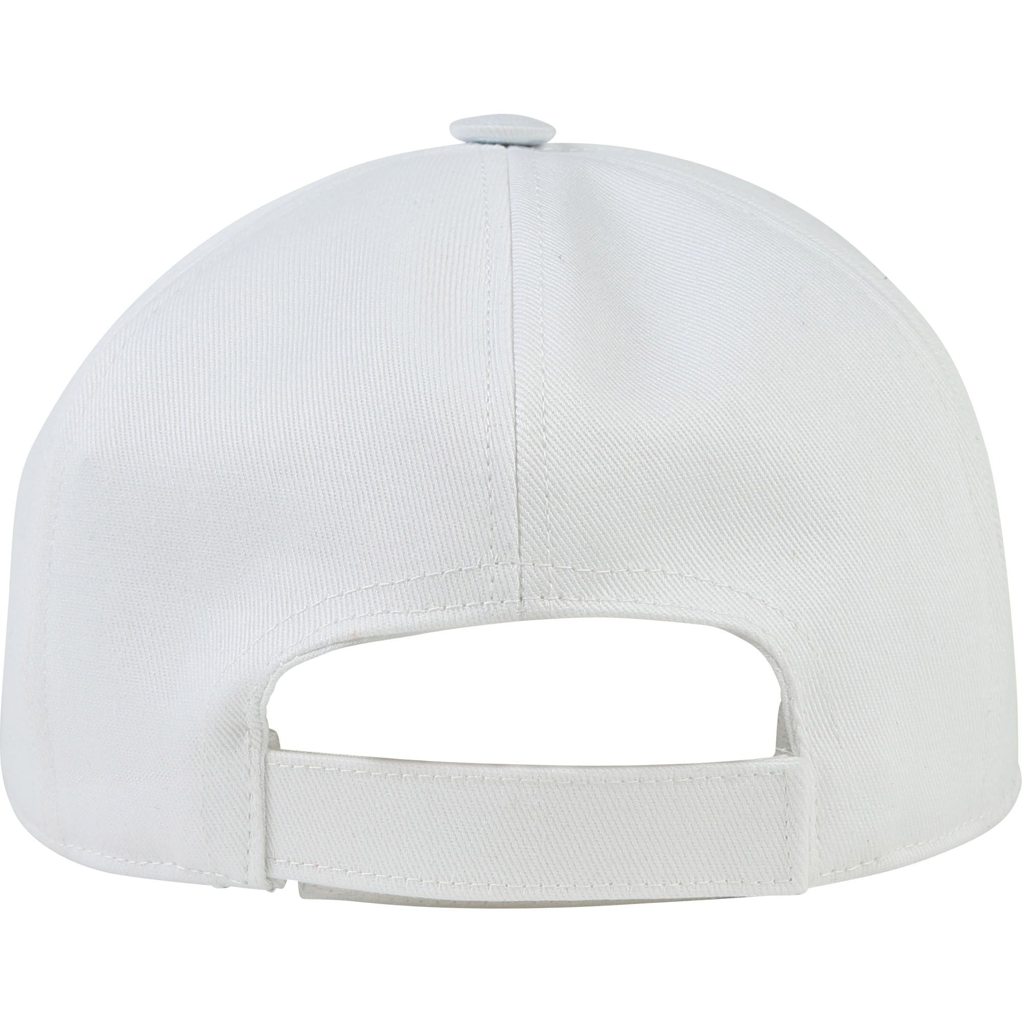 Casquette en twill à logo en relief - Blanc