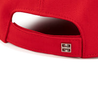 Casquette avec broderie contrastée - Piment