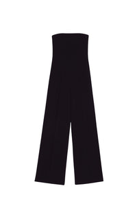 Combinaison bustier à fermeture zippée - Black
