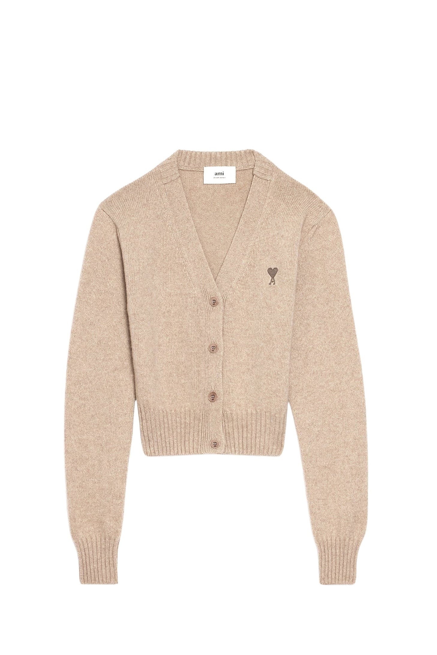 Cardigan Ami de Cœur en cachemire et laine - Beige